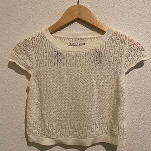 Alice + Olivia Ivory Knit Sweater